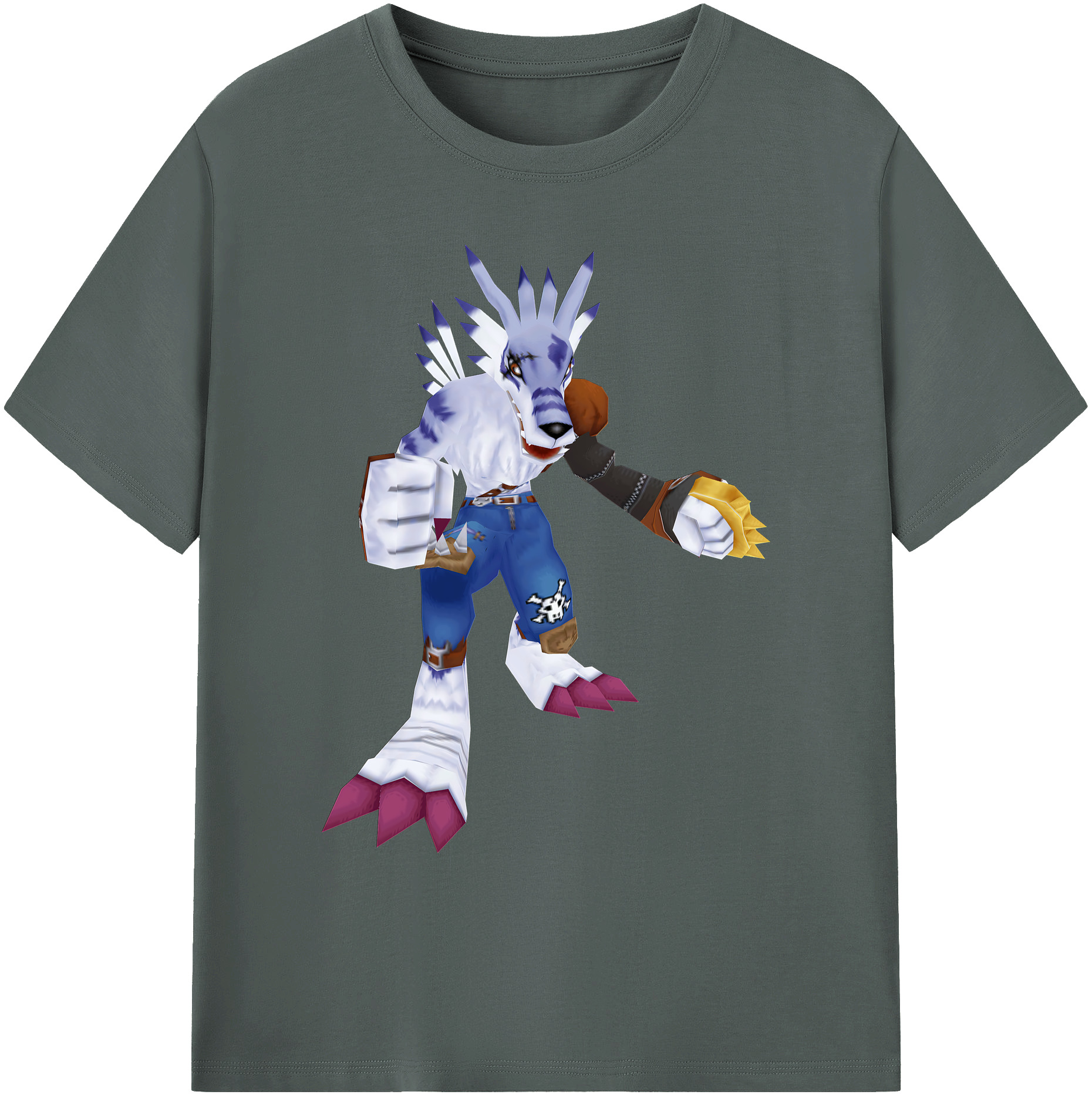 （画像用） Digimon デジタルモンスター/デジモン 綿100％ メンズ半袖Tシャツ｜肌触りやわらか＆通気性